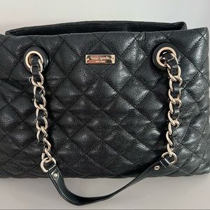 Kate Spade Shimmer Maryanne Tote Bag Black